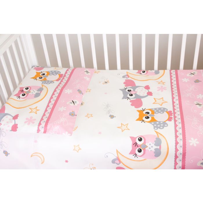 Voodipesu komplekt 135x100 "Ilusad unenäod" roosa