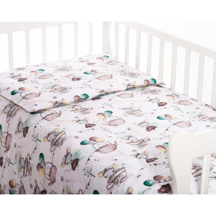 Beebi voodipesu komplektid 135x100 cm "Baby mouse"  