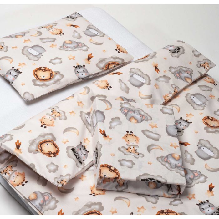 Võrevoodi voodipesukomplekt  80x70cm "Keep dreaming grey" 