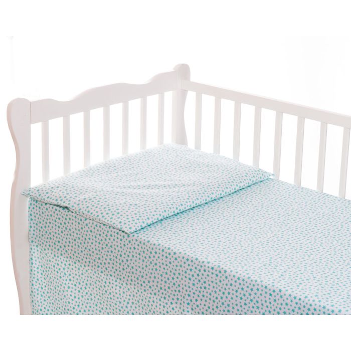 Beebi voodipesu 100x135 "Turkus stars" 