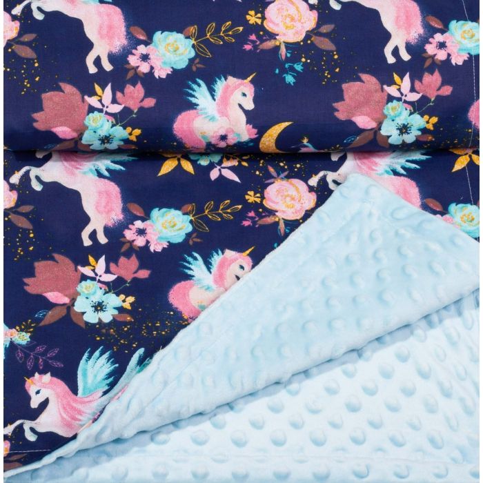 Beebitekk 100x75cm "Unicorns" sinine