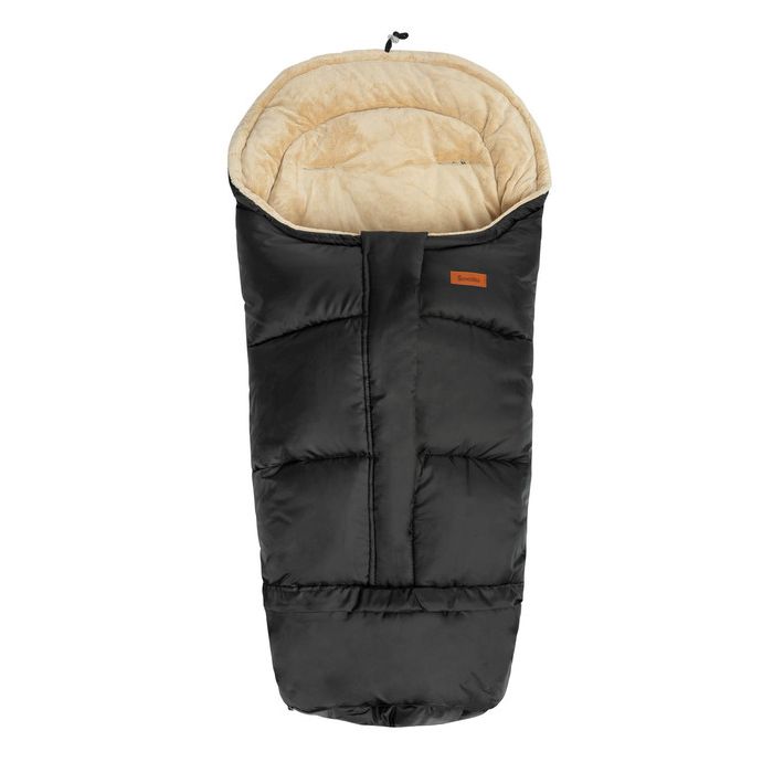 Šiltas miegmaišis - vokelis vežimėliui "Combi" Black/Beige