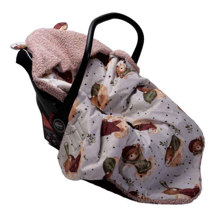 Soojakott turvahälli "Blush teddy beige" 90x90 cm 