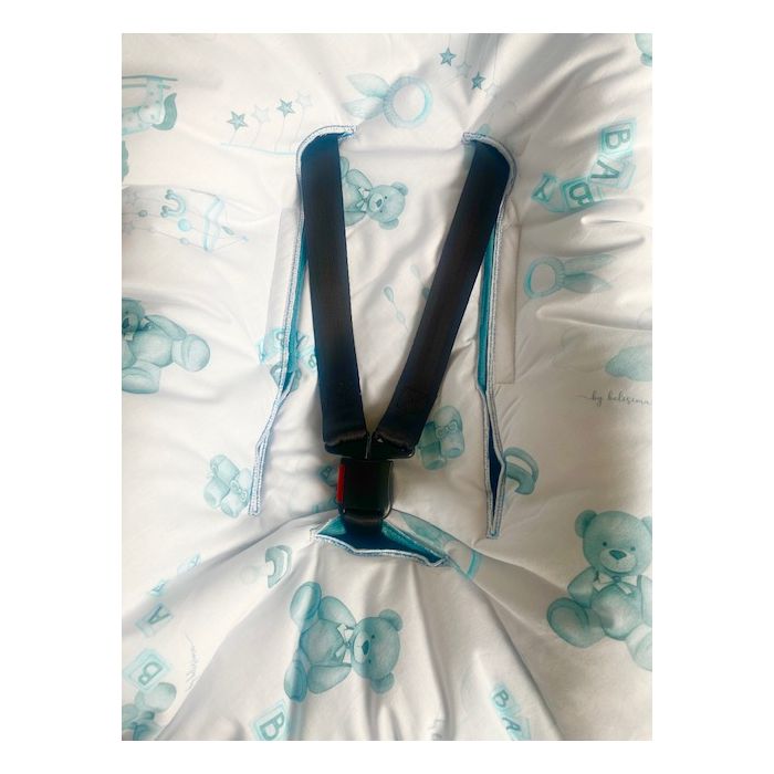 Turvahälli tekk ja soojakott  "Baby boy" 90x90 cm