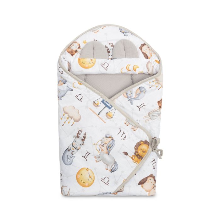 Soojakott vankrisse/turvatool  musliinist  "Zodiac" 90x90 cm