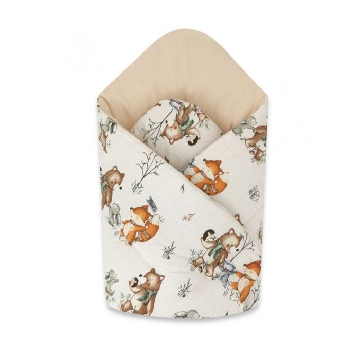 6-osaline vastsündinu komplekti "Beige forest family"