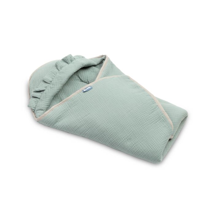 Soojakott vankrisse/turvatool  musliinist  "Natural" 90x90 cm khaki