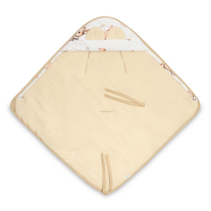 Soojakott vankrisse/turvatool  musliinist  "Lissie" 90x90 cm beige