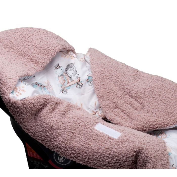 Soojakott turvahälli "Blush zoo nugat" 90x90 cm 