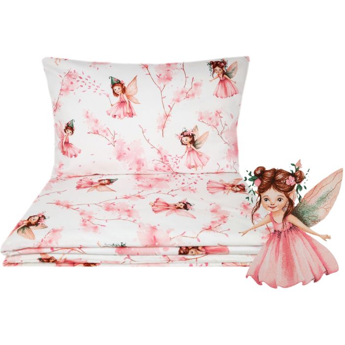 Võrevoodi voodipesukomplekt  80x70cm "Fairies rose" 