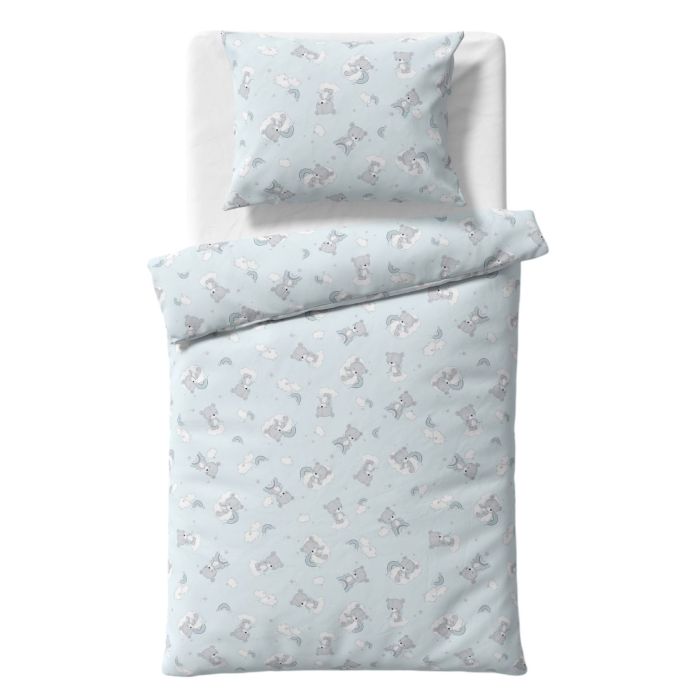 Võrevoodi voodipesukomplekt  80x70cm "Teddy blue" 