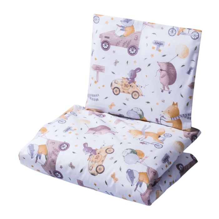 Võrevoodi voodipesukomplekt  80x70cm "The racers" 