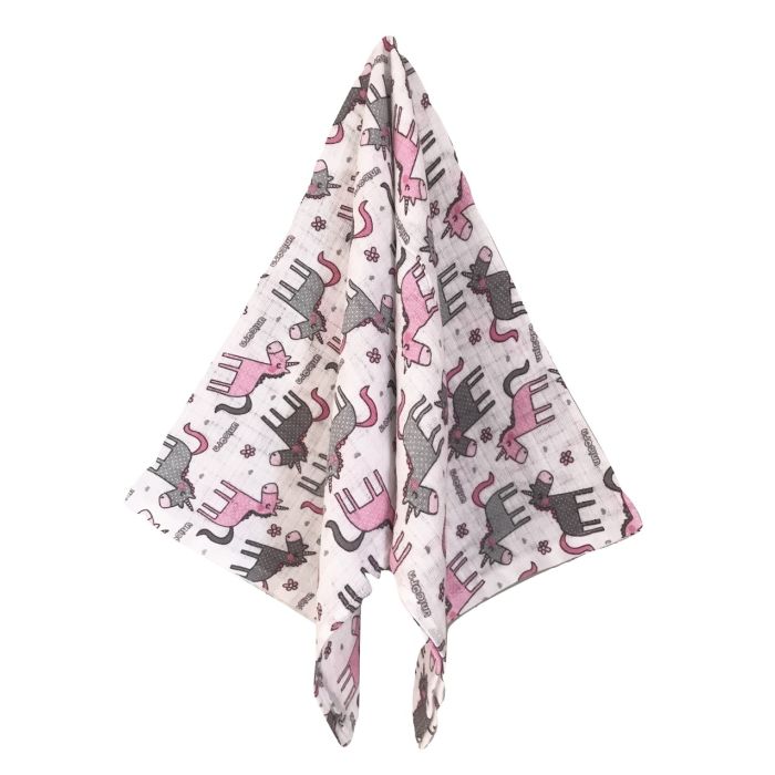 Puuvillased marlirätid mähkmed Lux 70x80cm "Unicorn" 1tk