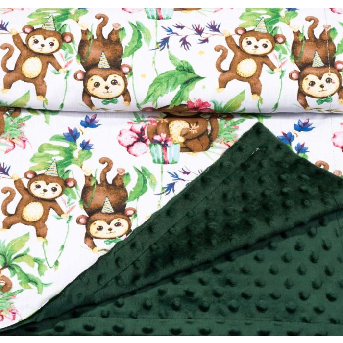 Beebitekk 100x75cm "Monkey's fiesta" roheline 