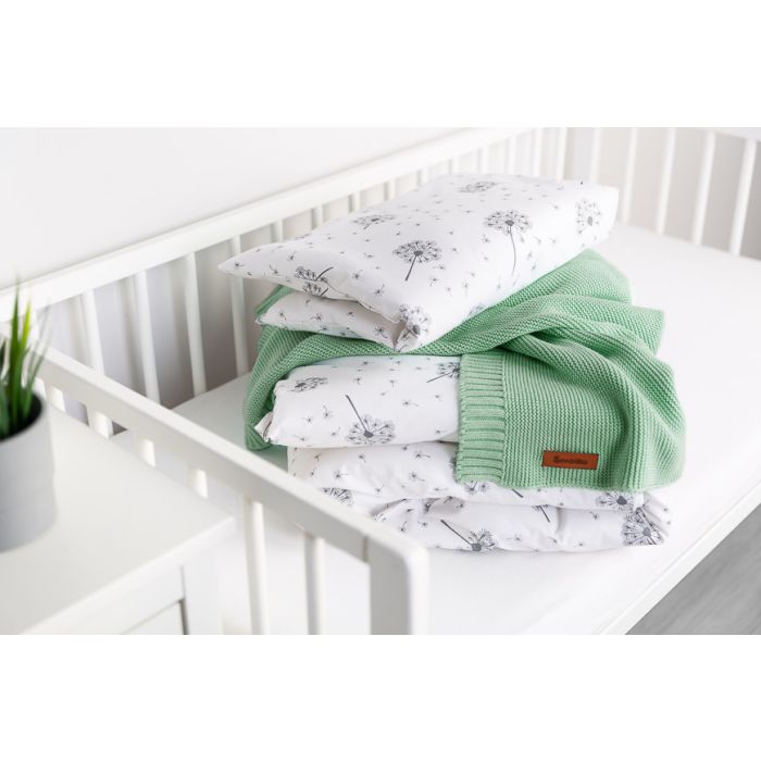 Kootud bambusviskoos beebitekk "Bamboo" 100x80 cm salvia