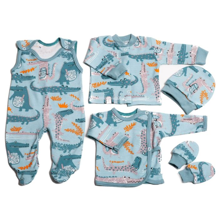 Komplekt vastsündinule 5-e osaline "Croco iceberg" 