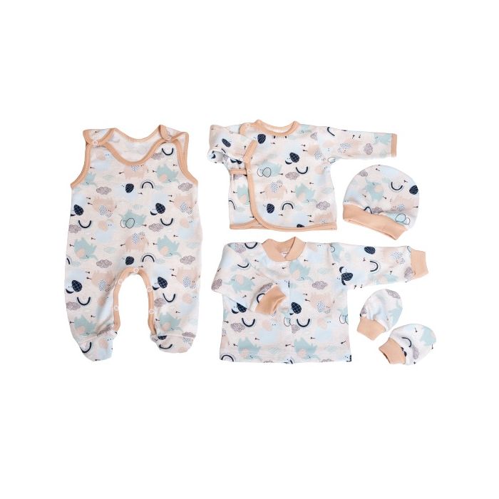 Komplekt vastsündinule 5-e osaline "Jumbo" beež