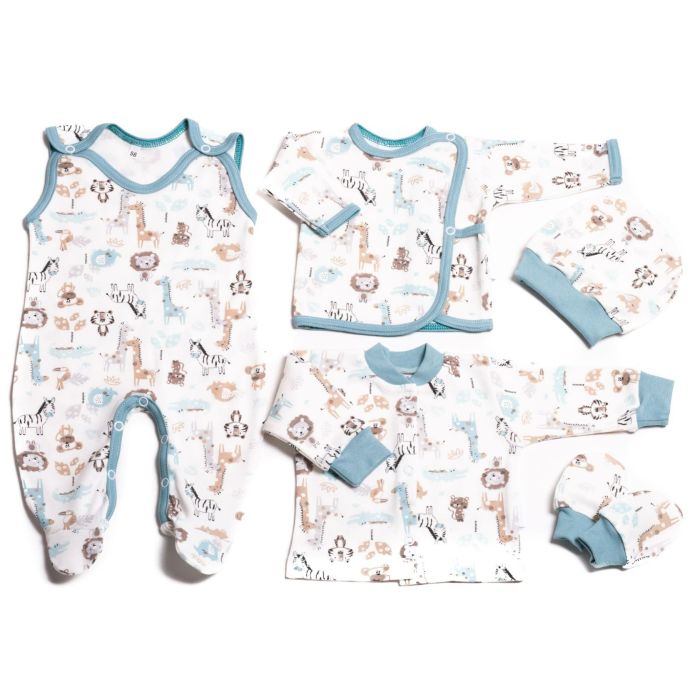 Komplekt vastsündinule 5-e osaline "Jungle iceberg" 