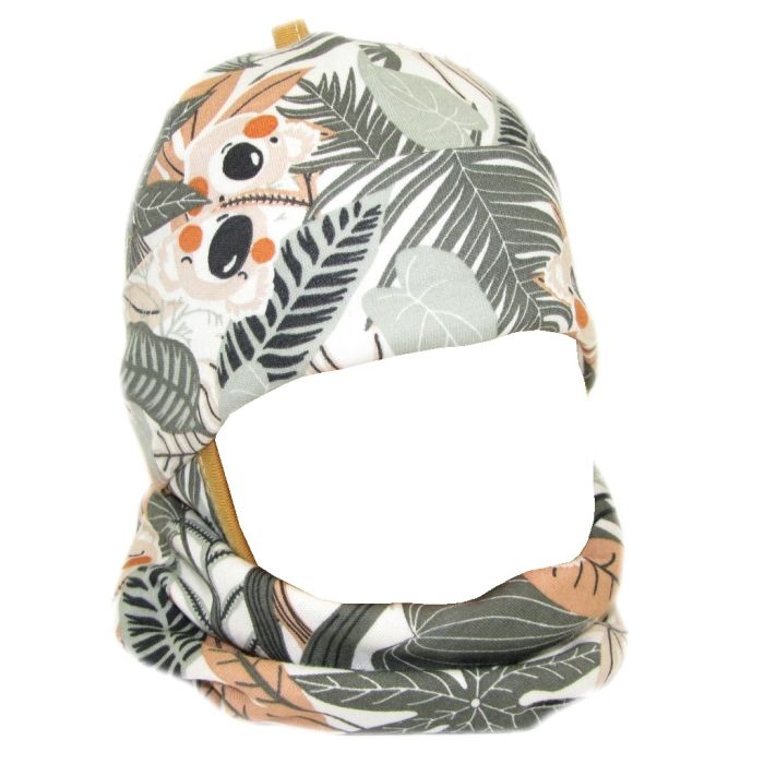 Beebi müts ja sall "Cosy" - tropics brown