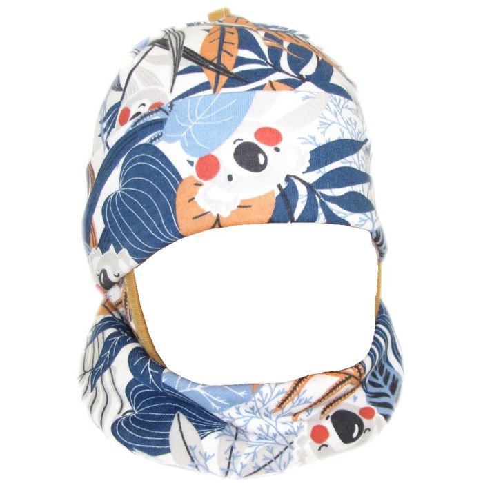 Beebi müts ja sall "Cosy" - tropics navy