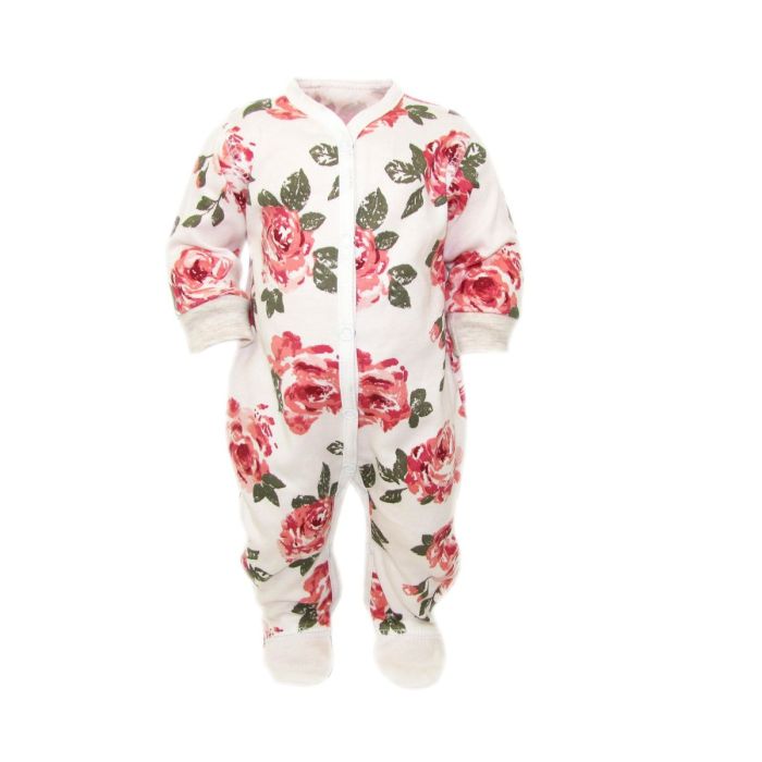 Beebi tudukombe - romper "Roses white" 