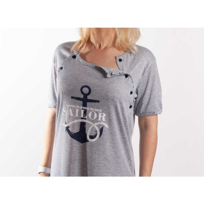 Puuvillane öösärk rasedatele naistele  "Sailor"