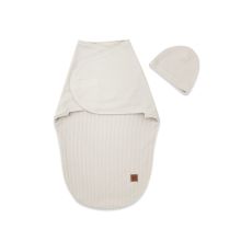 Beebi mähkimiskott "Leo" interlock soft beige