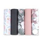 Puuvillaste marli lapid komplekt, 5 tükki, "Bright"