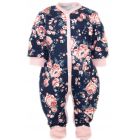 Beebi tudukombe - romper "Navy flora"