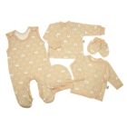 Komplekt vastsündinule 5-e osaline "Bear glamour beige"