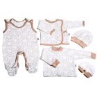 Komplekt vastsündinule 5-e osaline "Roses bloom" 5 dalių