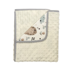 Beebitekk 90x80 cm "Bunny & Hedgehog" beež