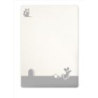 Pledas kūdikiui"Mouse" 100x75cm pilkas