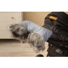 Pirštinės-mova vežimėliui ar rogėms "Fox" grafito spalvos