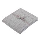 Pledas kūdikiui "ELEPHANTS" 80x90 rožinės spalvos.