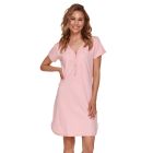 Puuvillane öösärk rasedatele naistele "Crown" sweet pink
