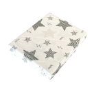 Kummiga voodilina "Galaxy white" 60x120 - puuvil