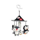 Pakabinamas žaislas kūdikiui "Owl pink"