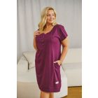 Puuvillane öösärk rasedatele naistele "Vita" sangria