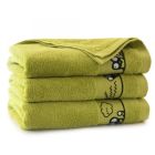 Rätik (Egiptuse puuvill) "Monsters" 130X70 cm limon