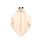 Rankšluostis kūdikiui "Nature" su gobtuvu 100x100 cm "frotte" smėlio spalvos