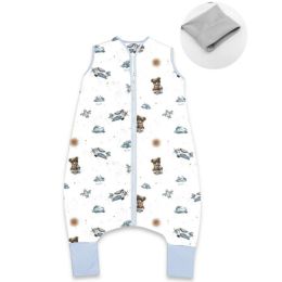 Beebi jalaosadega magamiskott "Teddy aviator blue" 2-2.5 TOG