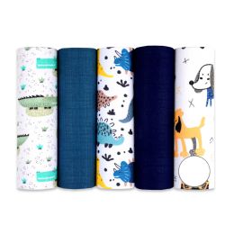 Puuvillaste marli lapid komplekt, 5 tükki, "Bright"