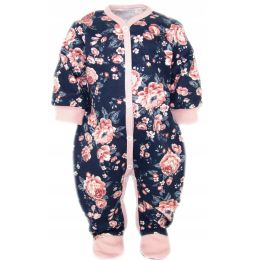 Beebi tudukombe - romper  "Navy flora" 