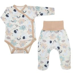 Drabužėliai kūdikiui "Jumbo" 2 dalių rausvi