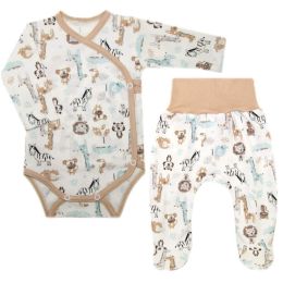 Drabužėliai kūdikiui "Jungle beige" 2 dalių 