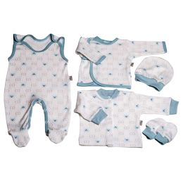 Komplekt vastsündinule 5-e osaline "Bear glamour" valge