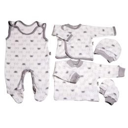 Komplekt vastsündinule 5-e osaline "Bear glamour" valge