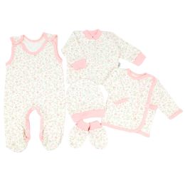 Komplekt vastsündinule 5-e osaline "Candy flowers" 