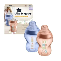 Buteliukas kūdikiui "Tommee Tippee" su žinduku Anti-Colic 3m+ 340ml 2 vnt